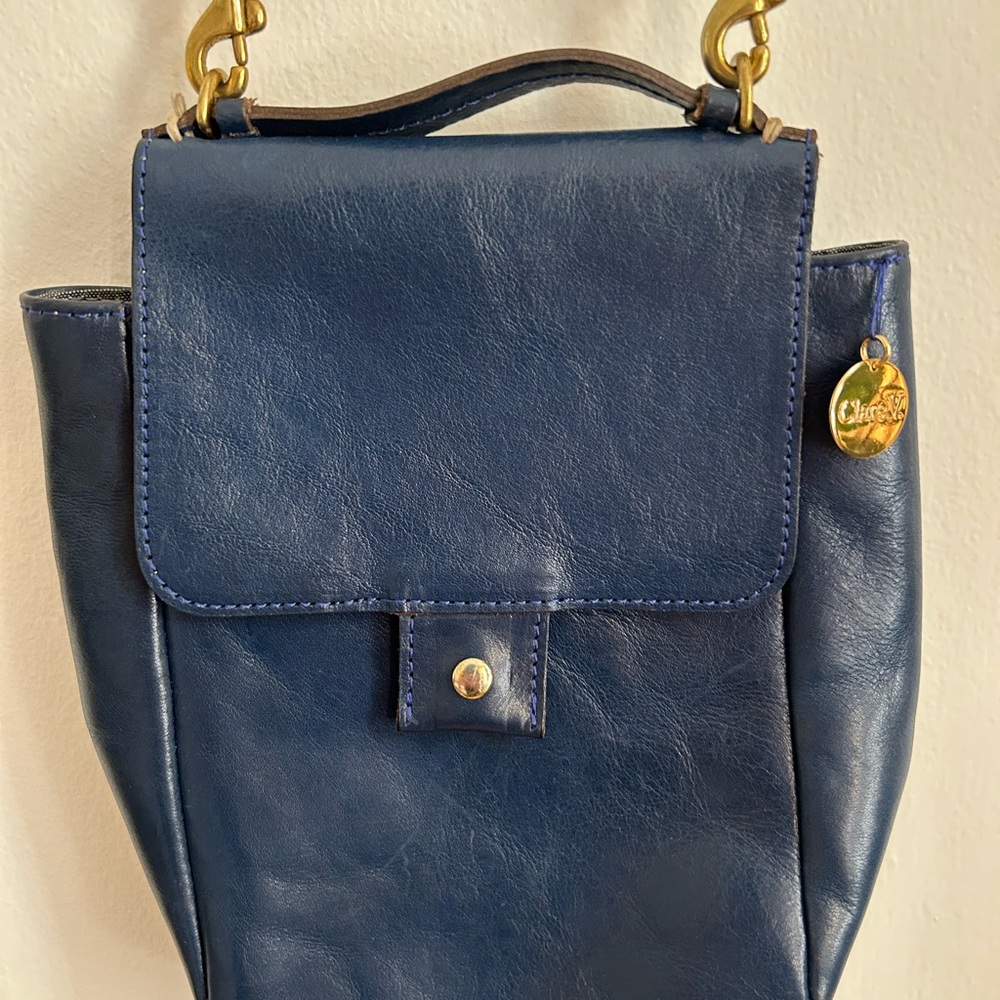 Clare V Blue Leather Bag